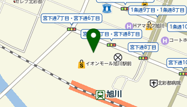 外貨両替機 SMART EXCHANGE イオンモール旭川駅前の地図画像