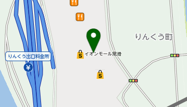 外貨両替機 SMART EXCHANGE イオンモール常滑の地図画像