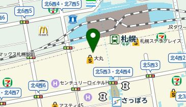 外貨両替機 SMART EXCHANGE 大丸札幌の地図画像
