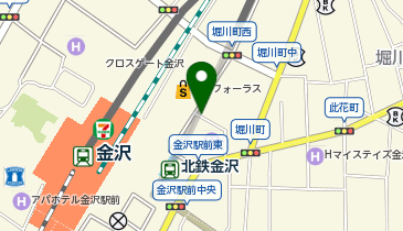 外貨両替機 SMART EXCHANGE ホテル金沢の地図画像