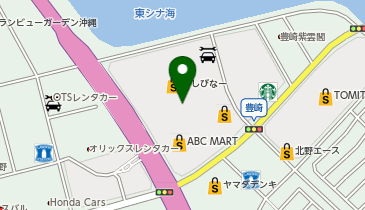 外貨両替機 SMART EXCHANGE 沖縄アウトレットモール あしびなーの地図画像