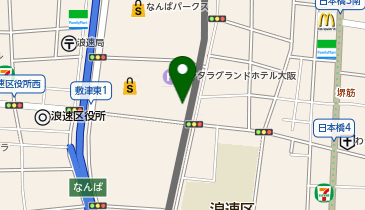 外貨両替機 SMART EXCHANGE ホテル京阪 なんば グランデの地図画像