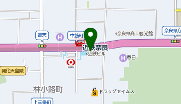 外貨両替機 SMART EXCHANGE 近鉄 奈良駅 東改札口コンコースの地図画像