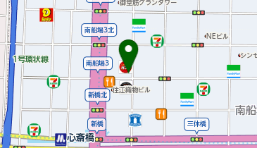 外貨両替機 SMART EXCHANGE #C-pla 大阪心斎橋筋北店の地図画像