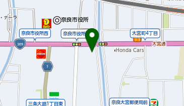 外貨両替機 SMART EXCHANGE ノボテル奈良の地図画像