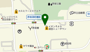 外貨両替機 SMART EXCHANGE そよら成田ニュータウンの地図画像
