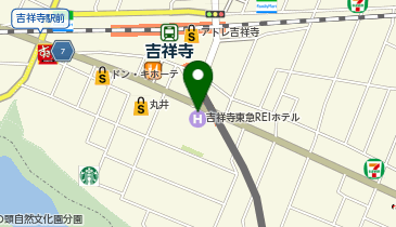 外貨両替機 SMART EXCHANGE 吉祥寺 東急REIホテルの地図画像
