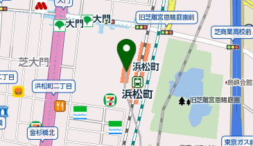 外貨両替機 SMART EXCHANGE モノレール浜松町駅の地図画像