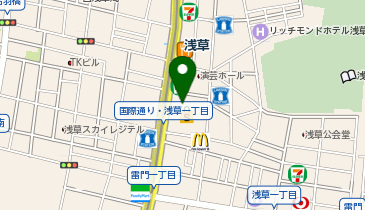 外貨両替機 SMART EXCHANGE ダイソー 浅草ROX店の地図画像