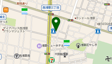 外貨両替機 SMART EXCHANGE ローソン H浅草二丁目店の地図画像