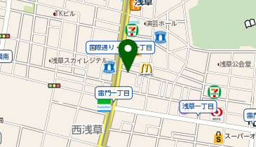 外貨両替機 SMART EXCHANGE ファーイーストビレッジホテル東京浅草の地図画像