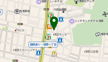 外貨両替機 SMART EXCHANGE ドン・キホーテ 浅草店の地図画像