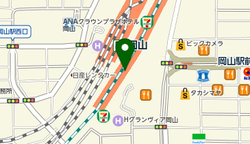 外貨両替機 SMART EXCHANGE さんすて岡山の地図画像