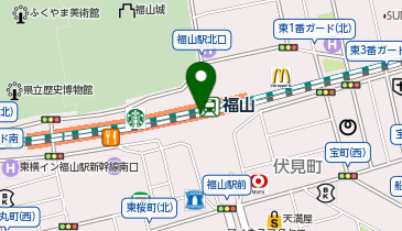 外貨両替機 SMART EXCHANGE さんすて福山の地図画像