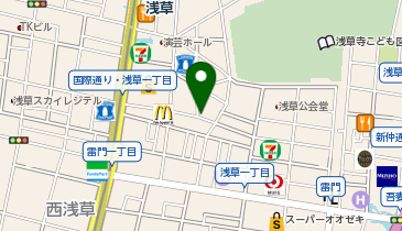 外貨両替機 SMART EXCHANGE スギ薬局 新仲見世店の地図画像