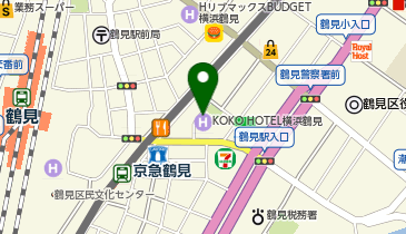 外貨両替機 SMART EXCHANGE KOKO HOTEL 横浜鶴見の地図画像