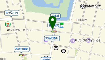 外貨両替機 SMART EXCHANGE 松本市観光情報センターの地図画像