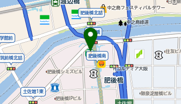 外貨両替機 SMART EXCHANGE セブン-イレブン 大阪肥後橋駅前店の地図画像