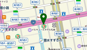 外貨両替機 SMART EXCHANGE セブン-イレブン 札幌南4条西1店の地図画像