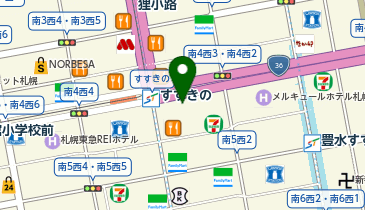 外貨両替機 SMART EXCHANGE セブン-イレブン すすきの交番前店の地図画像