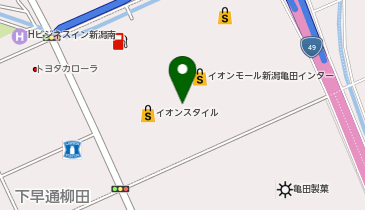 外貨両替機 SMART EXCHANGE イオンモール新潟亀田インターの地図画像