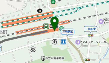 外貨両替機 SMART EXCHANGE アスティ三島サウスの地図画像
