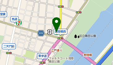 外貨両替機 SMART EXCHANGE セブン-イレブン 台東浅草6丁目店の地図画像