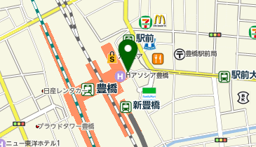 外貨両替機 SMART EXCHANGE 豊橋駅ビル カルミアの地図画像