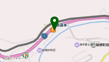 外貨両替機 SMART EXCHANGE 箱根町総合観光案内所の地図画像