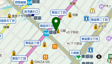 外貨両替機 SMART EXCHANGE 銀座三越 新館B1F ATMコーナーの地図画像