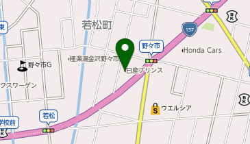 コインランドリースーパーフリークス野々市本店の地図画像
