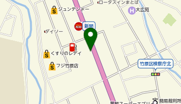 WASH-PARK竹原店の地図画像