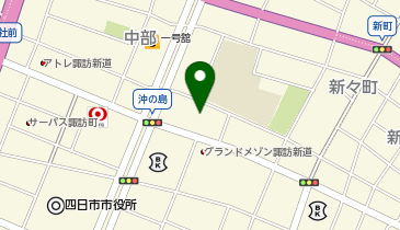 コインランドリーほわいと沖の島店の地図画像