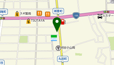 コインランドリーハッピーベア新富町店の地図画像