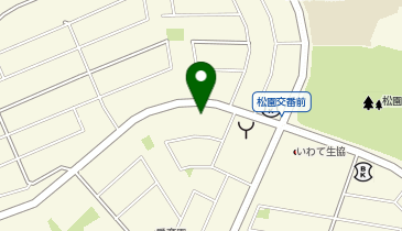 コインランドリーラクーン松園店の地図画像