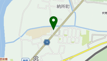 ホワイト急便納所店の地図画像