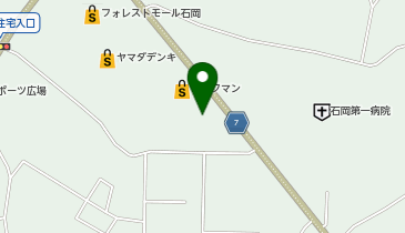 大型コインランドリー石岡第一病院前店の地図画像