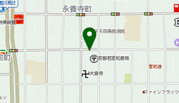 京都コインランドリーの地図画像