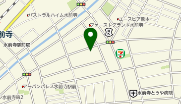 コインランドリー青い空北水前寺店の地図画像