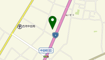 大型コインランドリーSunBlue古河中田店の地図画像