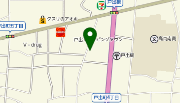 コインランドリーザブーン高岡戸出店の地図画像