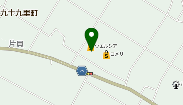 大型コインランドリーSunBlue片貝西店の地図画像