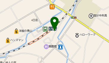 コインランドリーデポ国分中央店の地図画像