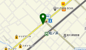 コインランドリー泉大津松ノ浜店の地図画像