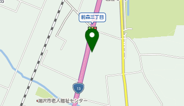 大型コインランドリーSunBlue湯沢前森店の地図画像