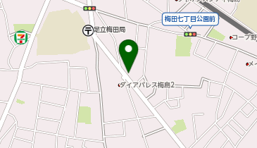 コインランドリーTAKE足立梅田店の地図画像