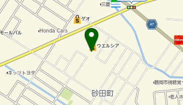 ぐるぐるらんど砂田店の地図画像
