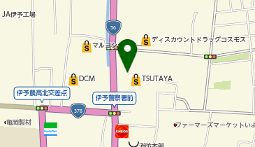 コインランドリーミッキーTSUTAYA伊予店の地図画像