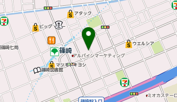 アクアリウムランドリー篠崎町店の地図画像