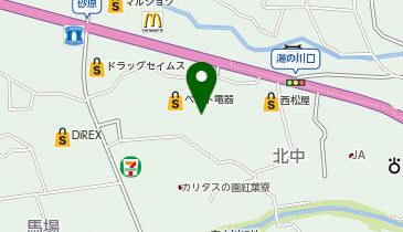 THEWASHやまなみ店の地図画像
